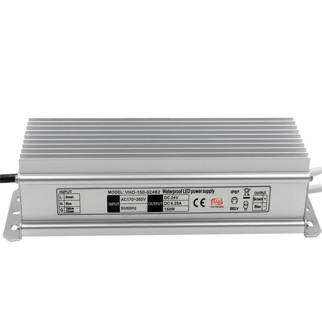 Fuente de alimentación Kusrkot delgada 150W 24V LED IP67 a prueba de agua