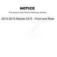 thumbnail image 2 of Transit Auto Front Disc Brake Caliper Rotors and Semi-Metallic Pads Kit for Car 2013-2015 Mazda CX-5 KC8-100008S, 2 of 11