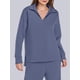thumbnail image 4 of Conjuntos de Dos Piezas para Mujer, Moda de Otoño 2025, Pantalones Anchos, Conjunto de Estar por Casa, para Viajes y Vacaciones. Azul Gris L, 4 of 8