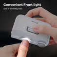 thumbnail image 4 of Electric Nail Clipper Automatic Nail Trimmer and Polisher 2 in 1 Cordless Rechargeable Nail Cutter with LED Light Safe Nail, 4 of 5