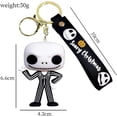 thumbnail image 6 of MAVLLY Skeleton Keychain,Jack and Sally Keychain Nightmare Before Christmas Cartoon Character Wristlet Key Chain Ring Keys Holder Scary Christmas Gift For Fans, 6 of 6