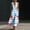 *F-Multicolor, variant on ClodeEU Women's Printed V Neck Sleeveless Flowy Dress ,Casual Summer Midi Dress J-Multicolor,Womens Plus M