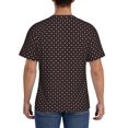 thumbnail image 3 of Bixox Men's Red and white polka dots Printed Short Sleeve Skinny Athletic T-Shirt, 3 of 6