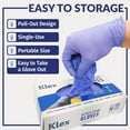 thumbnail image 4 of Guantes de examen de nitrilo Klex Medical Grade, sin polvo, color lavanda L, 4 of 6