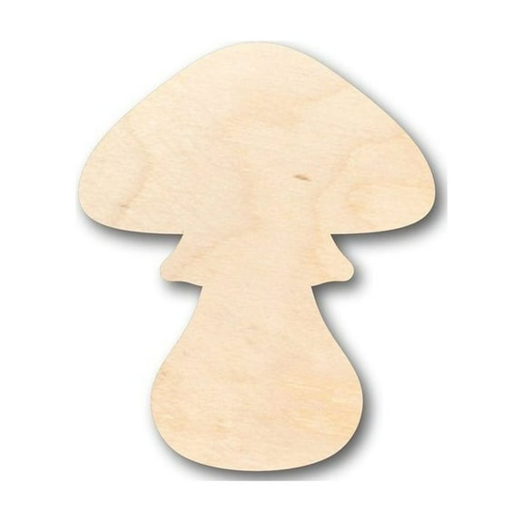 Unfinished Wood Toadstool Shape - Nature - Fairy Garden - Craft - up to 46" DIY 6" / 1/4"
