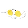 thumbnail image 2 of unbranded 1Ud Gafas Amarillas De Concha Para Y Accesorios En Eventos Y Fiestas, 2 of 8