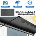 thumbnail image 2 of PRIJESSE 78"×118" Manual Retractable Awning, Outdoor Sunshade, NO Drilling Patio Awning Shelter, Angle & Height Adjustable, with UV Protection, Balcony Shelter for Patio, Garden, Dark Gray, 2 of 9