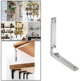 thumbnail image 3 of Soportes de estante de montaje en pared Soporte de pared decorativo de resistencia Soporte de estante de Soporte de hardware de muebles Plata 5 pulgadas yotijar Soportes de estante de montaje en pared, 3 of 9
