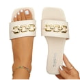 thumbnail image 4 of Gymvis Womens Beach Sandals Flat Slides Vacation Open Toe Summer Slippers for Women Size 5-10, 4 of 9