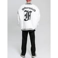 thumbnail image 6 of Niepce Inc Streetwear Fashion Urban Embrodiery Winter Puffy Baseball Jacket (Men's), 6 of 9