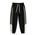 thumbnail image 1 of Pantalones largos para hombre, estilo exterior, a la moda, impermeables, lisos, informales, con cintura elástica y bolsillos, pantalones cargo para hombre., 1 of 4