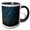 Black/White, variant on 3drose, Washington. Palouse Falls Sp, Star Trails and Perseid Meteor Showers, 11oz Two-tone Black Mug