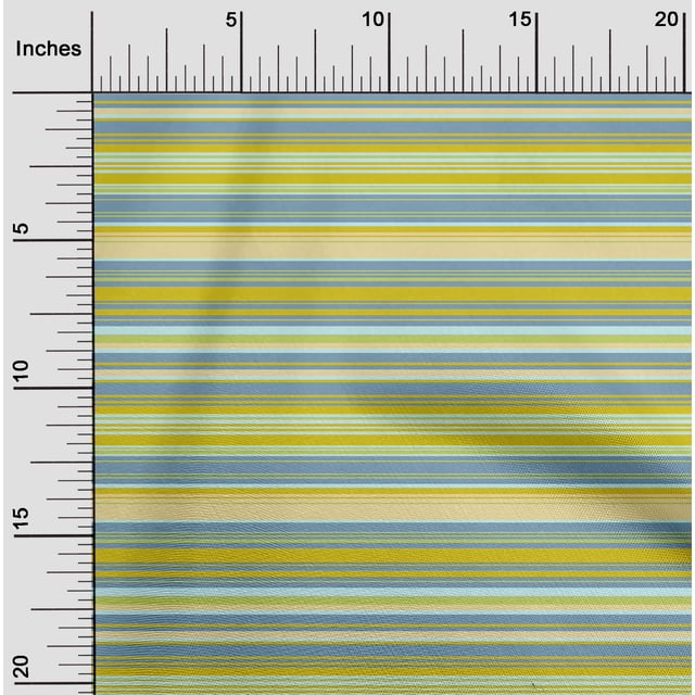 oneOone Georgette Viscose Fabric Horizontal Stripe Decor Fabric Printed BTY 42 Inch Wide