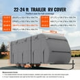 thumbnail image 2 of KFFKFF Camper Protector, 22-24 ft Motorhome Shield, Quad-Layer Breathable Material, Water-Resistant, Durable Against Wind & Tears, Class A Protection, Includes Carry Bag, Fixing Patches, 2 of 9
