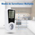 thumbnail image 2 of Toma de corriente para medidor de energía, vatímetro que mide el consumo eléctrico, con 7 modos de monitoreo, protección contra sobrecarga, 3680 W (2 paquetes), 2 of 5