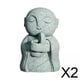 thumbnail image 1 of Figura de escritorio,Figura de monje japonés para mascota de té Feng Shui,Pequeña escultura de Buda coleccionable para mesa de té,Figura decorativa en miniatura de budismo para oficina,Mini, 1 of 8