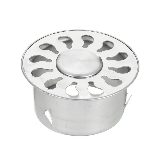 Cubierta de Drenaje de Piso Uxcell, Cubierta de Drenaje Antibloqueo de Acero Inoxidable de 3.2 Pulgadas para Baño y Cocina al Aire Libre, Boca Plana de 67