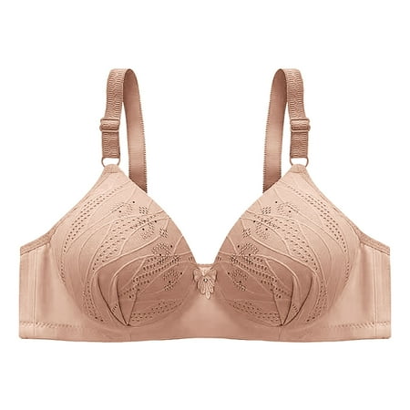 

Underwear Women Bras For Women Woman S Solid Comfortable Hollow Out Perspective Bra No Rims Everyday Bras