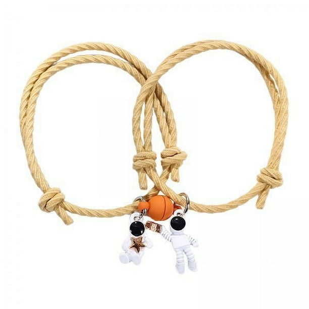 Conjunto de Brazaletes Magnéticos para Parejas Strade Fareast Limited 3 piezas Color negro rosa amarillo