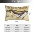 thumbnail image 4 of Disketp Pillow Covers We Live For Adventure Pattern Throw Pillow Case Cushion Covers,Cushion For Bedroom,Couch,Home-14"X20", 4 of 9