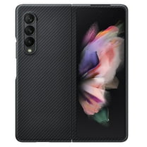 Decase Rugged Case for Samsung Galaxy Z Fold 4, Carbon Fiber Texture Full Body Protection Anti-Scratch Shockproof Heavy Duty Case for Samsung Galaxy Z Fold 4, Black