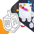 thumbnail image 4 of Hanukkah Dreidel DIY Holiday Magnet Decal, 5 Dreidel Pack, Creative Artistic Gift Idea, 4 of 4