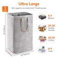 thumbnail image 4 of Cesto de ropa Lifewit, grande, plegable, paquete de 2 unidades, 160 L, negro, 4 of 9