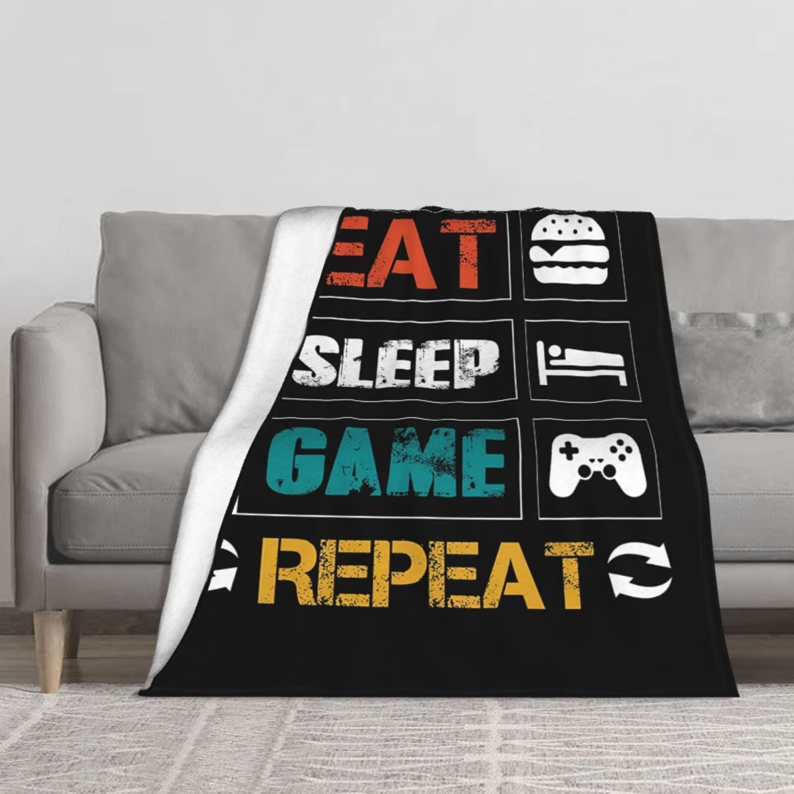 JOOCAR Game Blanket Game Handle Throw Gift for Kids Boys Teens Birthday