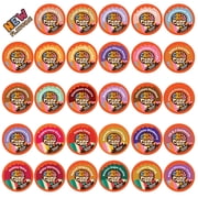 Crazy Cups Flavored Coffee Pods Variety Pack, 50 Count Premium Dessert Flavors, 30% More Coffee, 0 Calories, K-Cup Pods for Keurig Machines