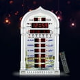 thumbnail image 4 of AL-HARAMEEN Azan Clock,Led Prayer Clock,Wall Clock,Read Home/Office/Mosque Digital Azan Clock/Decorative Clock HA-4008 (Gold), 4 of 6
