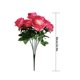 thumbnail image 2 of Ramo de rosas artificiales simulación floral decoración de la mesa de oficina en casa centro de mesa rosa falsa, rosa roja kenally HA7033-06B, 2 of 5