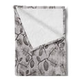 thumbnail image 2 of Pine Cone Soft Flannel Fleece Blanket, Earth Tones Inspired Fir Cones with Twigs and Spruce Christmas Pattern, Cozy Plush for Indoor and Outdoor Use, 60" x 80", Warm Taupe Dark Brown, by Ambesonne, 2 of 5