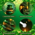 thumbnail image 4 of Green Theme St. Patrick's Day Banner Shamrock Design Leprechaun Backdrop Rainbow Pattern Gold Coin Decor Festival Display for St. Patrick's Day Party Festival Home Celebration, 4 of 9