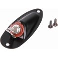 thumbnail image 2 of Metal Charged Boat Style Guitar Pickup Output Input Jack Plug Socket Accessories for FD Strat Guitar Accessories black, 2 of 2