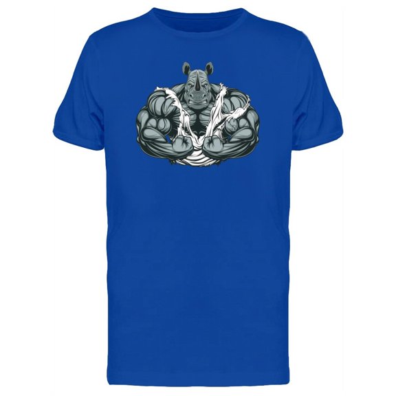 Grey Very Strong Rhino T-Shirt Men -Image by Shutterstock, Male Medium