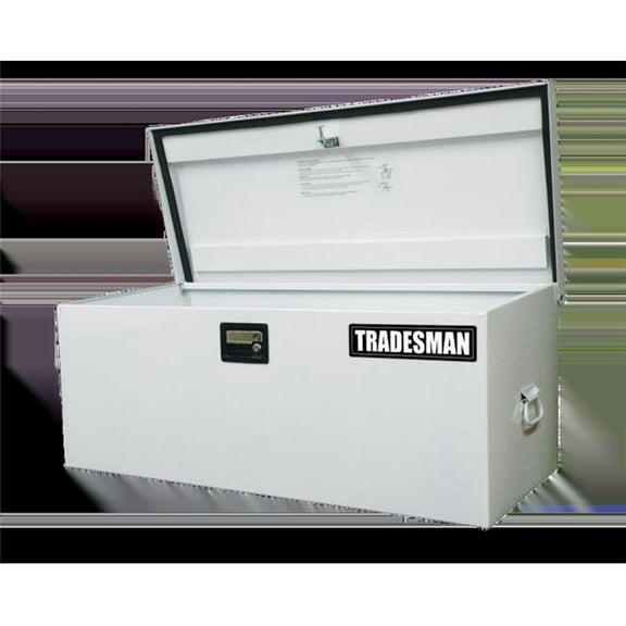 Tradesman 88048 42.75 in. Light Duty & Large Steel Job Site Box & Chest, White