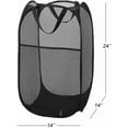 thumbnail image 3 of Kiibsot Popup Mesh Laundry Baskets, Collapsible and Portable Clothes Washing Laundry Hampers with Reinforced Carry Handles, Clothes Hamper for Home, Travel, College Dorm, 3 of 8