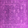 thumbnail image 1 of Ahgly Company Indoor Square Oriental Pink Industrial Area Rugs, 6' Square, 1 of 4