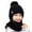 Black, variant on Guluxicc Womens Knit Hats Winter Warm Beanie Cap Outdoor Thick Soft Hat, Gray