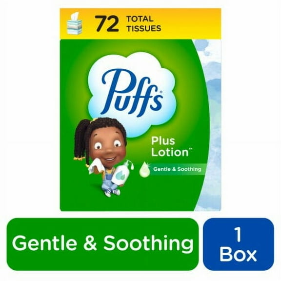 Puffs Plus Lotion Mega Cube Facial Tissue 1 pk / 72 ct