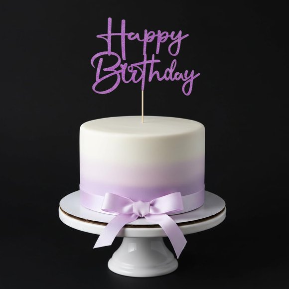 Adorno para Pastel Sleyberoy Brillante Hecho a Mano Feliz Cumpleaños