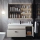 thumbnail image 4 of Bathroom Furniture Solid Wood Cabinet With Ceramic Integrated Sink Wash Basin With Mirror Vanity Display Muebles Home Furniture My Lux Decor Round, 4 of 28