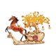 thumbnail image 4 of Figura de caballo Figura de escritorio Novedad Colección Decoración Escultura de animal para Color caramelo, 4 of 9