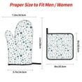 thumbnail image 4 of Oven Mitts and Pot Holders Set, Baking 4-Piece Set for Kitchen for Outdoor BBQ Mitts Heat Resistant Cooking, Animal Footprints Pattern, 4 of 8