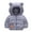 Blue, variant on Kids Tiger Print 3D Pattern Fleece Hooded Zip Jacket Winter Warm Coat for Boys Girls Kids Jacket