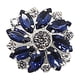thumbnail image 4 of Floral Rhinestone Glass Button DIY Hand Decorated Button Shirt With, 4 of 5