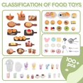 thumbnail image 4 of Mini juego de juguetes alimenticios Kimo, 100 piezas, accesorios de resina para casas de muñecas, 4 of 7