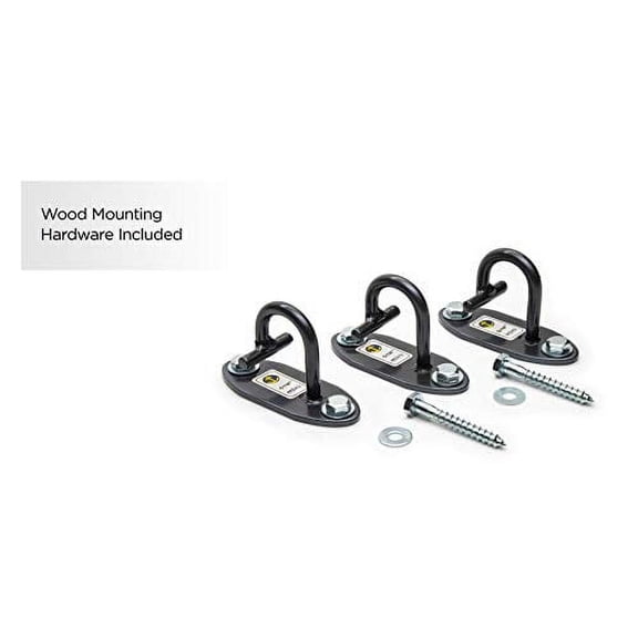 Anchor Gym Set of 3 Mini H1 Workout Wall Mount Solid Steel Anchors