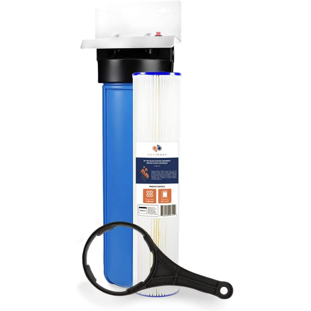 Aquaboon Big Blue 20" x 4.5" Whole House Water Filter System 5 micron