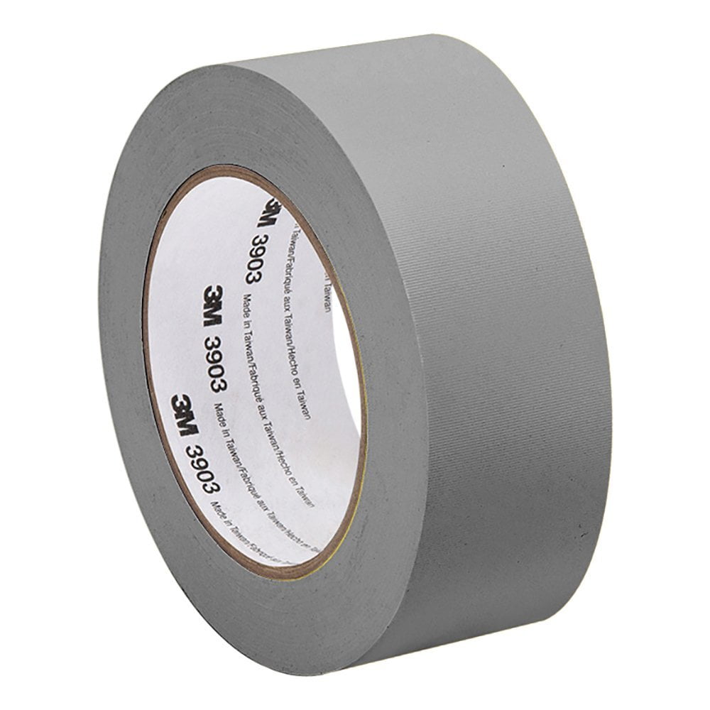 3M 2503903GRAY Grey Vinyl/Rubber Adhesive Duct Tape 3903, 12.6 psi Tensile Strength, 50 yd